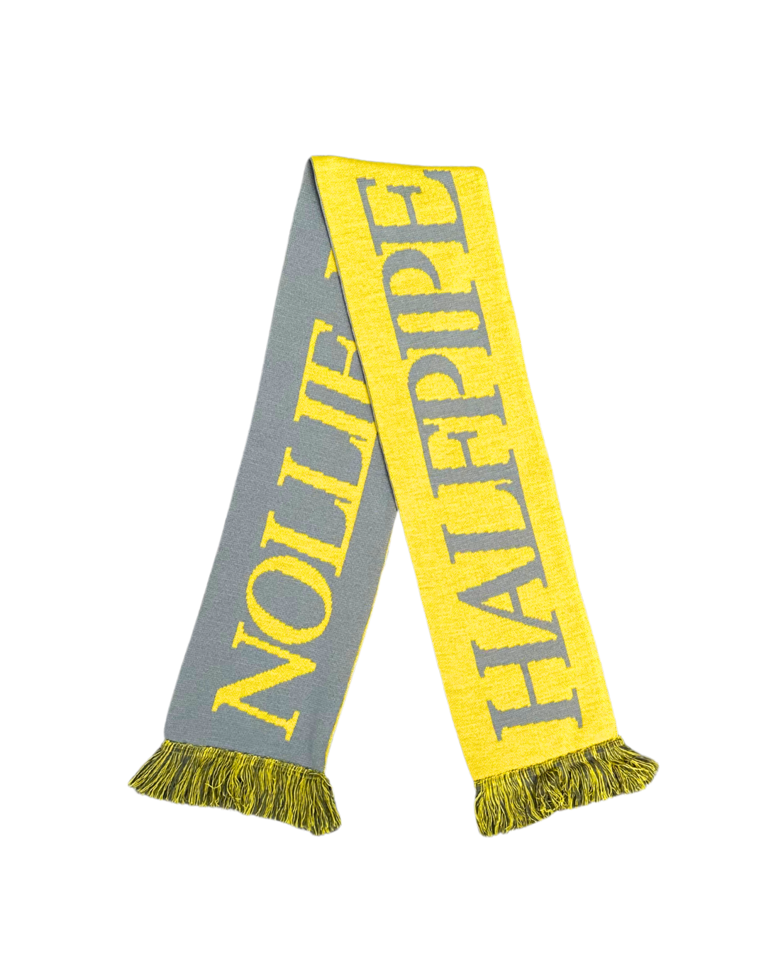 HALFPIPE RECORDS - NOLLIE IN THE CLUB - ECHARPE JAUNE GRIS